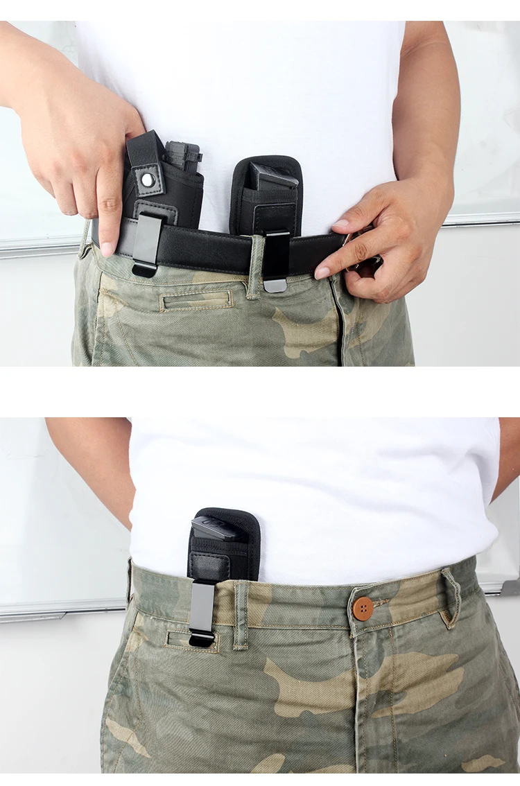 VAPANDA Тактический Подсумок Нейлон Пистолет Двойной стек 9 мм скрытый носить Glock 17 19 21 Beretta 92 XD кобура Mag мешок