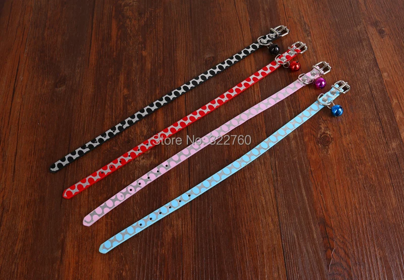 Мода искусственная кожа cat pet ошейник продукты поводок бесплатная доставка|leashes for