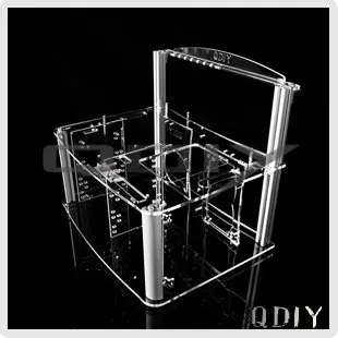 Qdiy PC-D003N пмма персонализированные прозрачные акриловые PC компьютер чехол шасси |