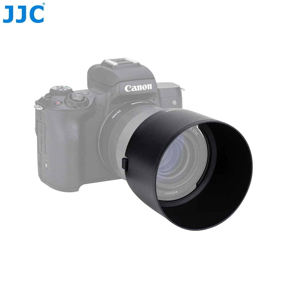 JJC LH-ES60 бленда для объектива Canon EF-M 32 мм f/1,4 STM заменяет ES-60 позволяет надевать 43 мм фильтр и крышку объектива