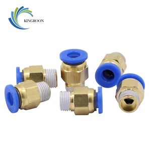 Пневматические соединители для 3D-принтера, пневматические соединители PC4-01, 1,75 мм, PC6-01, 3,0 мм, труба из ПТФЭ, j-образные соединители для V5 V6 Hotend, 10 шт.