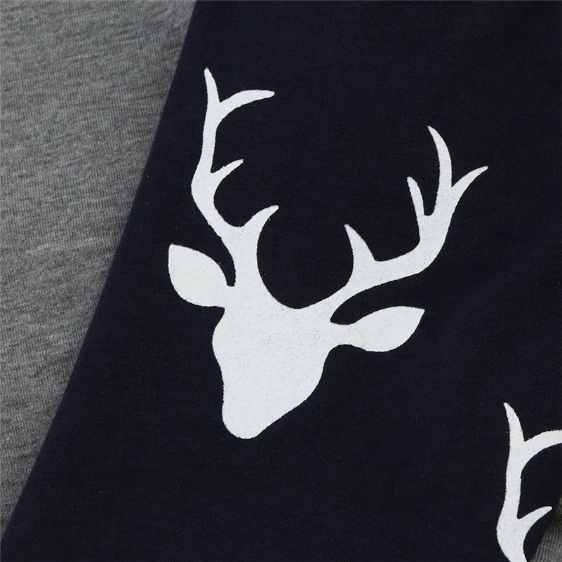 2Pcs Newborn Infant Baby Boy Girl Deer Hoodie Tops+Pants Outfits Clothes Set Roupa infanti Costume pour enfants Kinderpak A1 | Детская