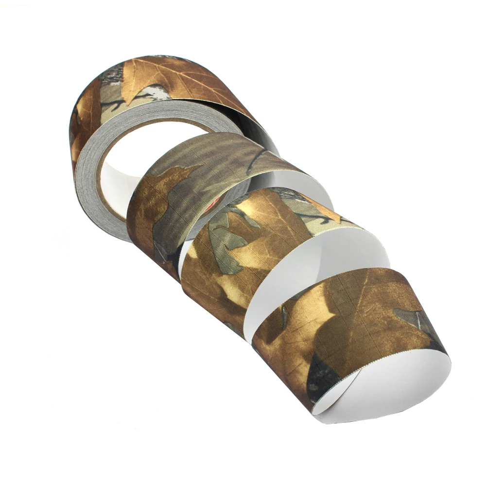 ROCOTACTICAL камуфляж клейкая лента самоцепляющаяся винтовка обертка Рипстоп Камуфляжная Лента для охоты камуфляж Стелс лента