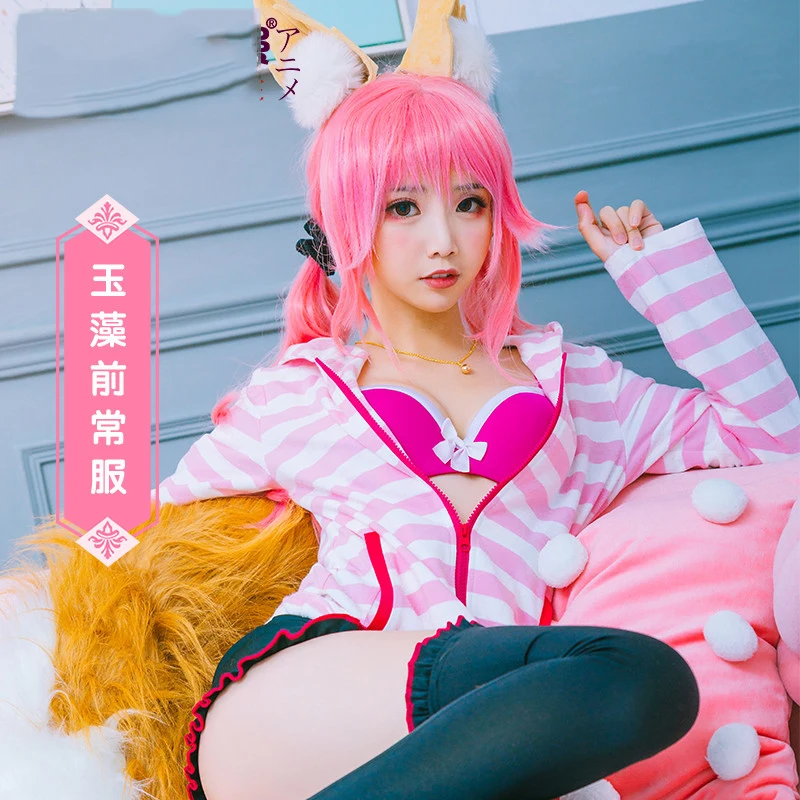 Fate EXTRA CCC Tamamo no Mae костюмы для косплея повседневная одежда синтетические парики