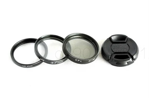 

37mm Filter Lens Adapter Ring DMW-FA1 + UV Filter + CPL Filter+ lensCap for Panasonic lx-7 for Lumix LX7 digital camera