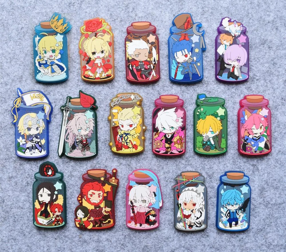 Saber Tosaka Rin аниме Fate Stay Night UBW Zero Type Moon резиновая Смола Kawaii аксессуары для
