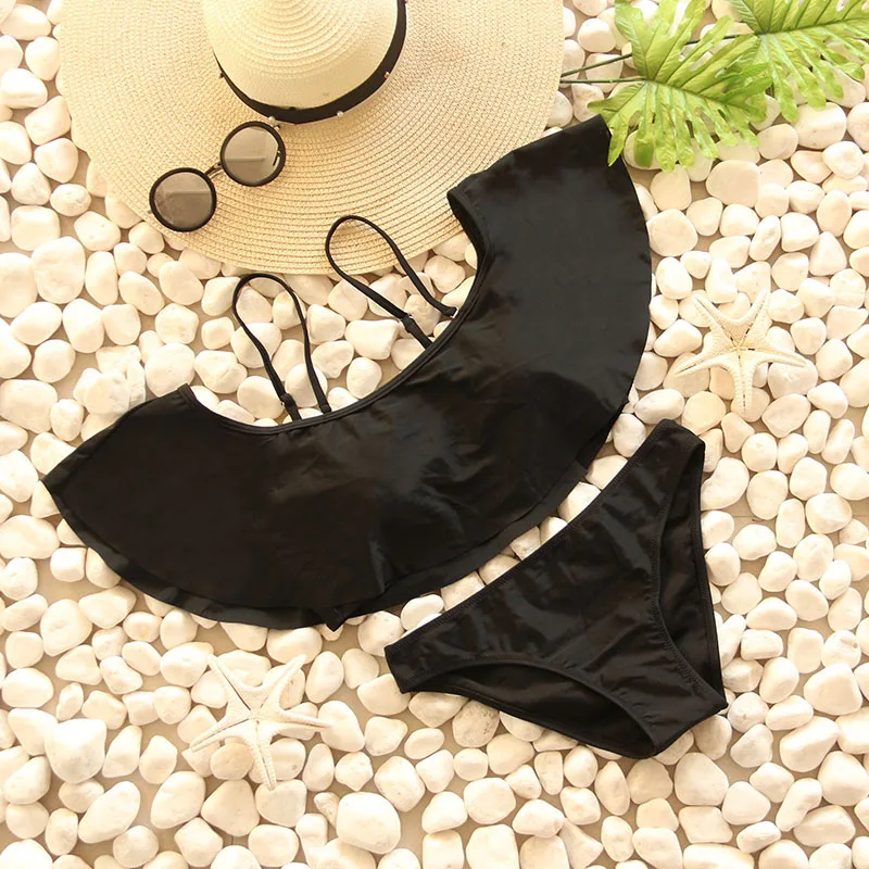 Женский купальник бикини с пуш ап KayVis сексуальный бандо принтом пляжная одежда