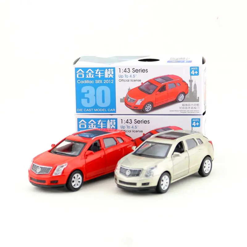 Модель в подарочной коробке модель внедорожника Cadillac SRX из сплава 1:43 с высокой