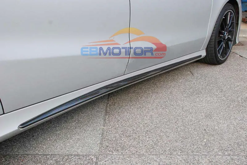 Реальные боковые юбки из углеродного волокна для MERCEDES BENZ W117 CLA AMG Sport 14-16 M153