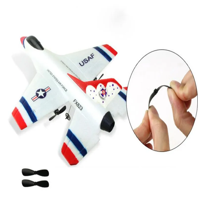 2020 новый оригинальный Wltoys FX-823 2 4G 2CH F16 Thunderbirds EPP пульт дистанционного управления RC