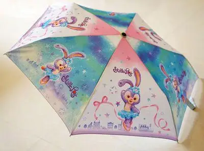 Duffy Bear Friends stellalou Rabbit Gelatoni японского аниме плюшевая игрушка мультфильм зонтик Зонт для девочек Женский подарок на день рождения - Цвет: B