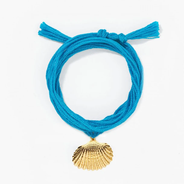 Женский богемный Браслет boho puka cowries эмалированный браслет с хлопковой нитью
