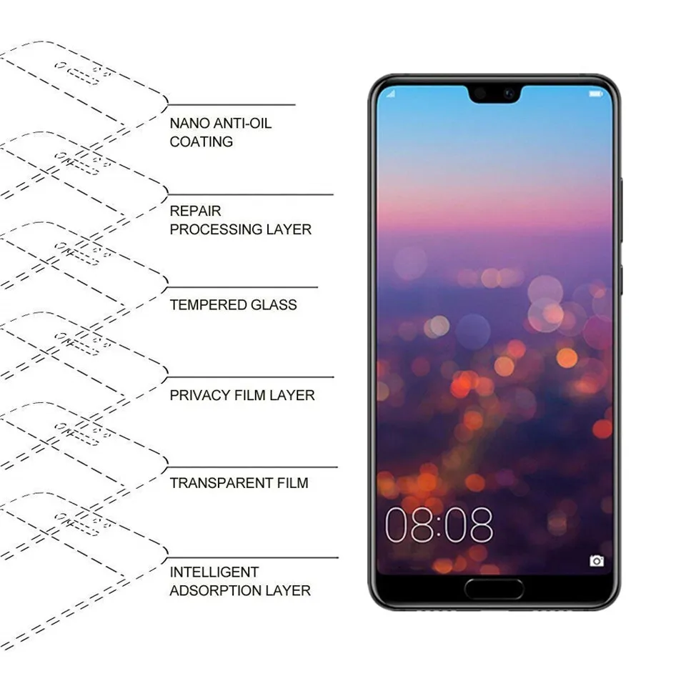 Защита экрана против шпиона для huawei mate 20 Pro P20 P10 Plus mate 9 V10 полное покрытие взрывозащищенное Закаленное стекло