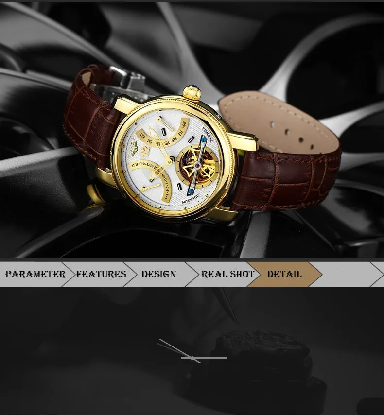 Hommes Automatique mecanique Montres Hommes Топ Marque De Luxe montre deповеренный в делах