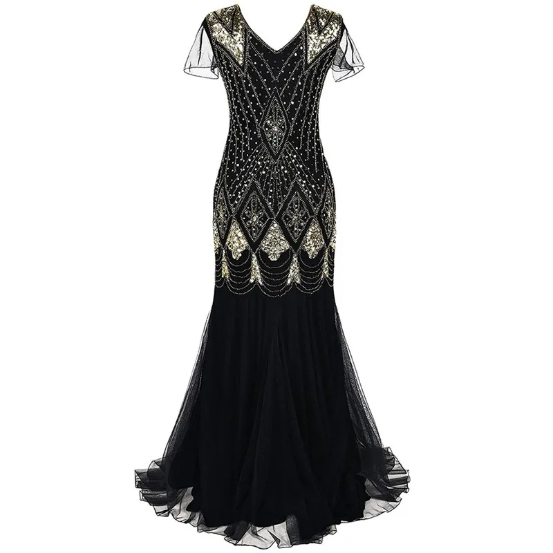 Длинное вечернее платье Русалочки с бисером и блестками длинное кружевом | Мать
