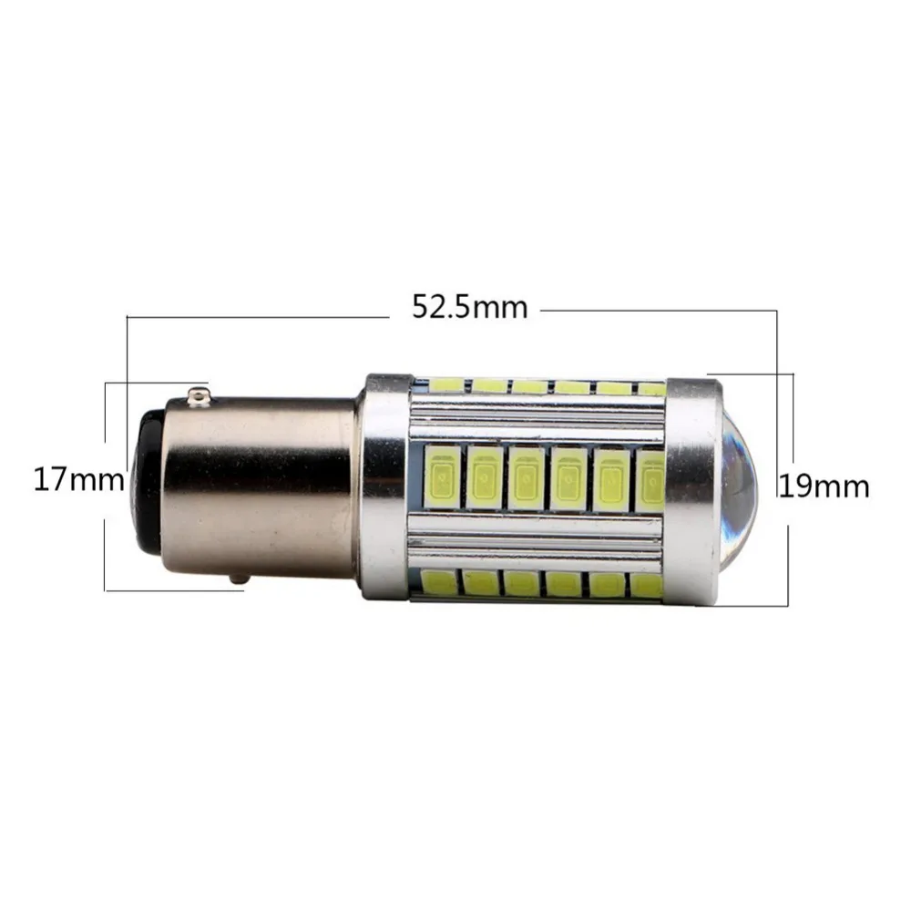 2 шт. Автомобильный светодиодный фонарь заднего хода BA15D 1157 5630 33SMD Автомобильная