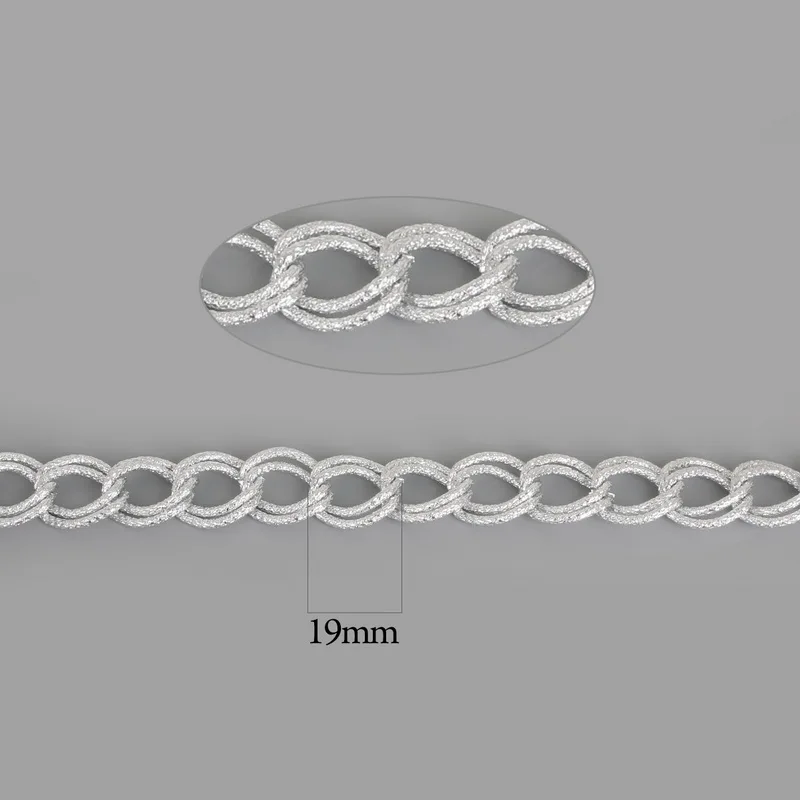 Новое поступление позолоченная Античная Посеребренная алюминиевая цепочка