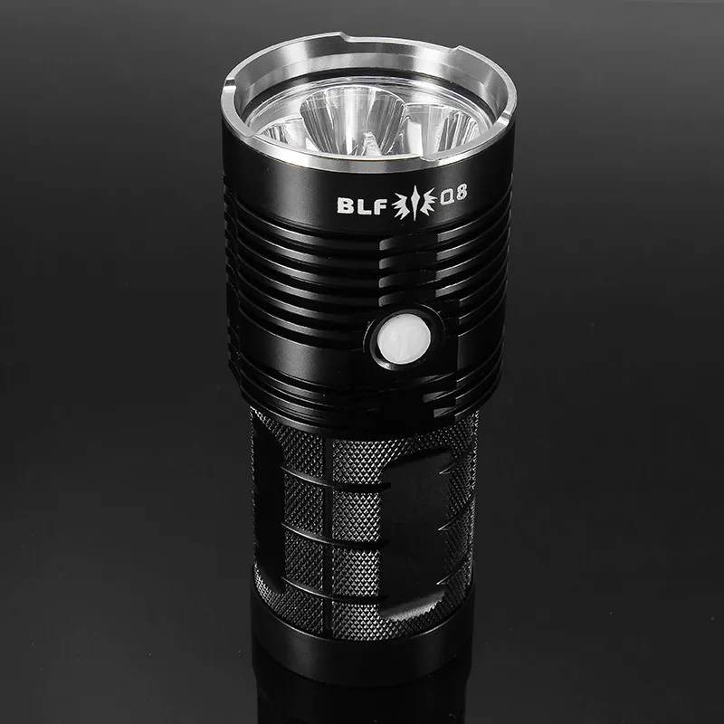 Новинка! BLF Q8 4x XP-L 5000лм профессиональная процедура многократного использования 18650 супер яркий светодиодный фонарик IPX-8 водонепроницаемый