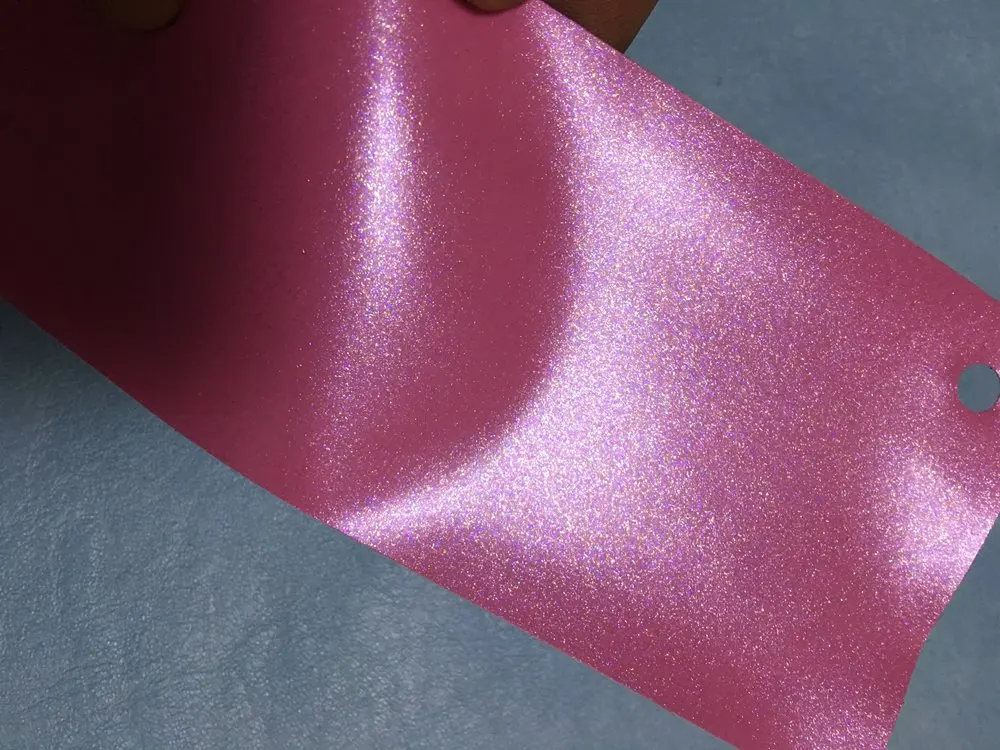 Luxury Pink pearl Matte metallic Vinyl Car wrap holographic film vehicle wrapping vinyle With Air Release vinile 1.52x20m |