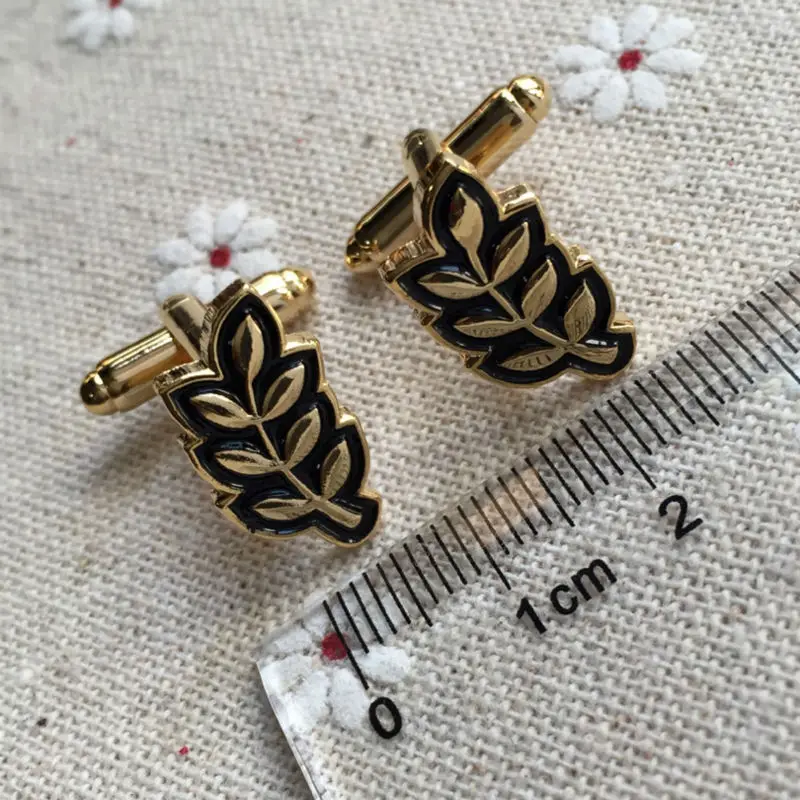 Мужские Запонки masonic Sprig из акации Hiram Abiff запонки в виде листьев для мужчин