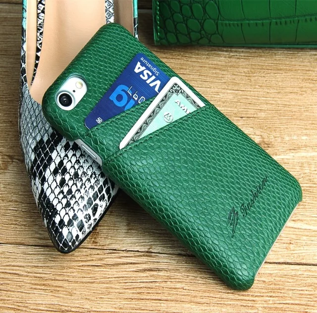 Fierre shann Роскошный PU кожаный Змеиный узор кошелек чехол для iPhone 8 7 плюс ультра тонкий кожаный телефон задняя крышка для iPhone8