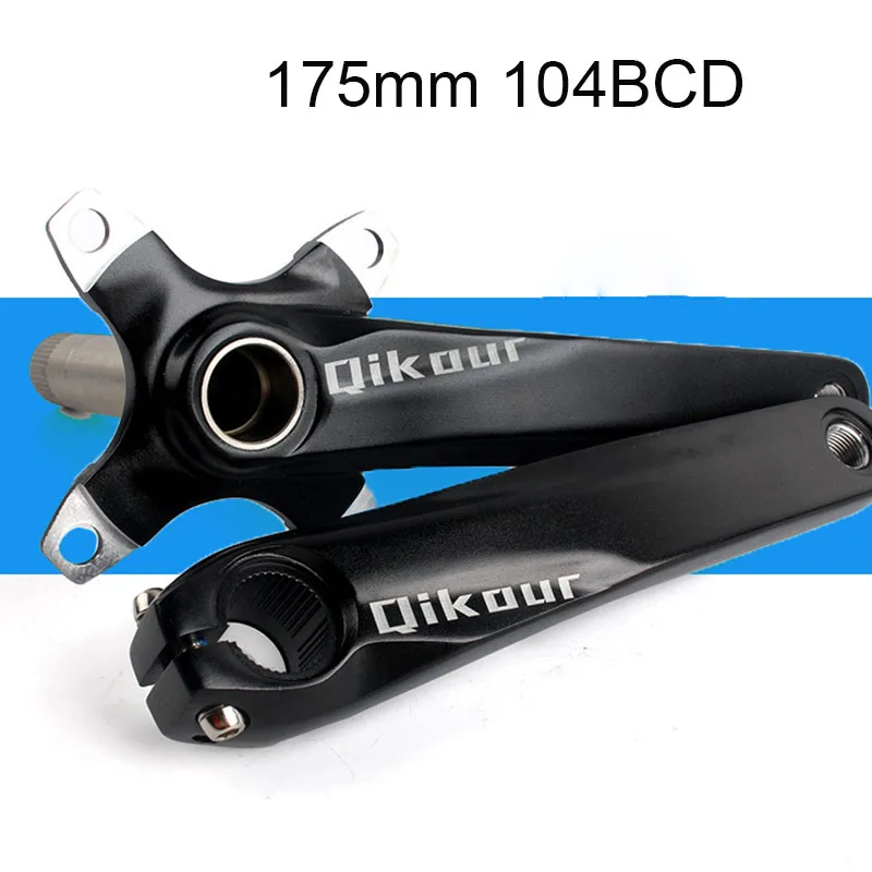 На велосипедный шатун 104 BCD Нижний Кронштейн Mtb велосипедные кривошипы шатуны для велосипеда 175 мм