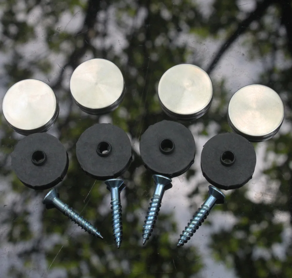 16 мм Диаметр крышки из нержавеющей стали декоративные зеркальные винты 100 шт|cap