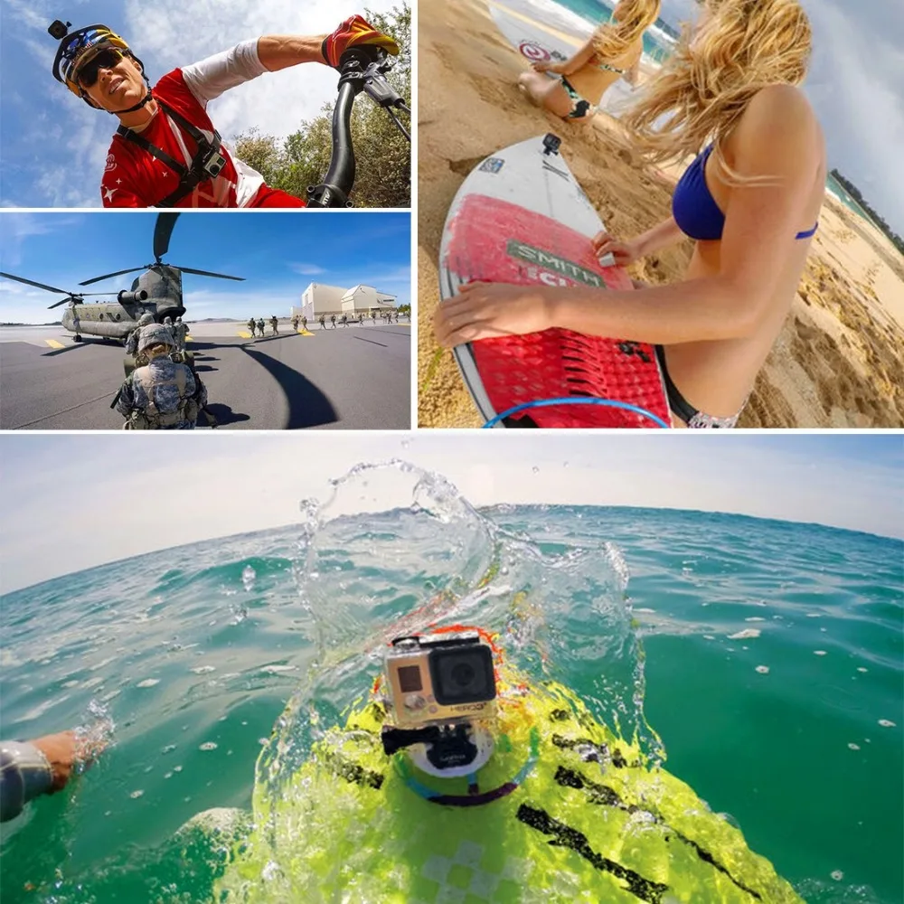 2 шт. горизонтальная поверхность быстросъемная Пряжка для камеры GoPro HERO 4 Session /4 /3 +