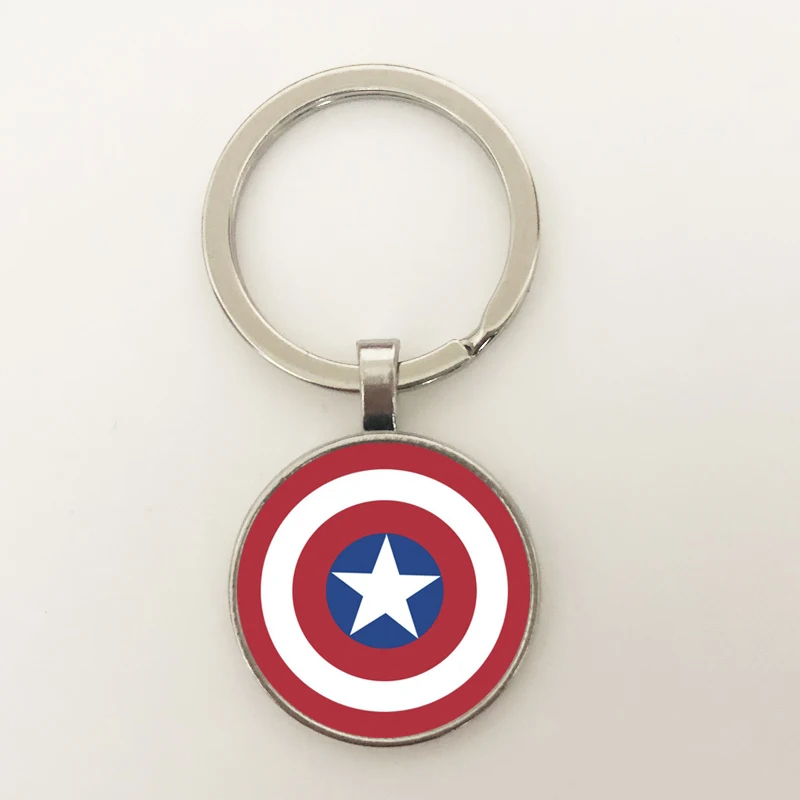 GDRGYB Hot! 2019 New Batman Superman For Men Three Color Round Glass Key buckle Collier Hero Charm Jewelry Gift | Украшения и