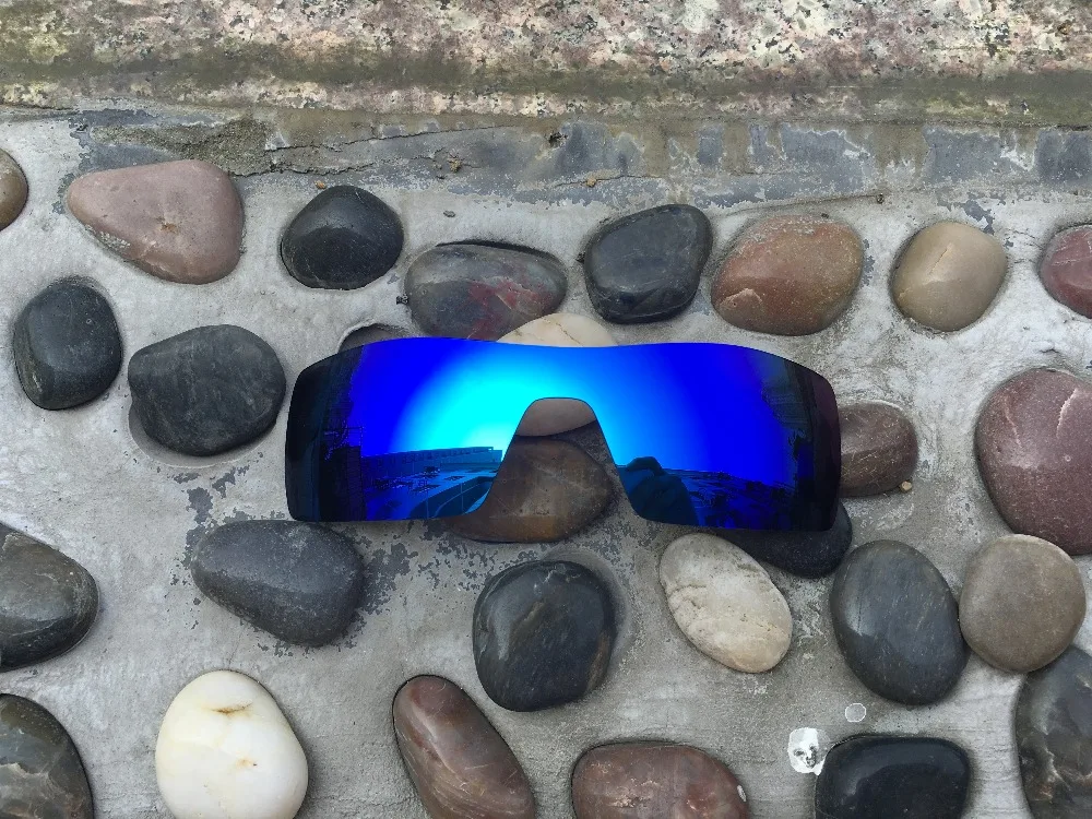 Голубой лед и огонь красный Поляризованные замены линзы для масла-установка