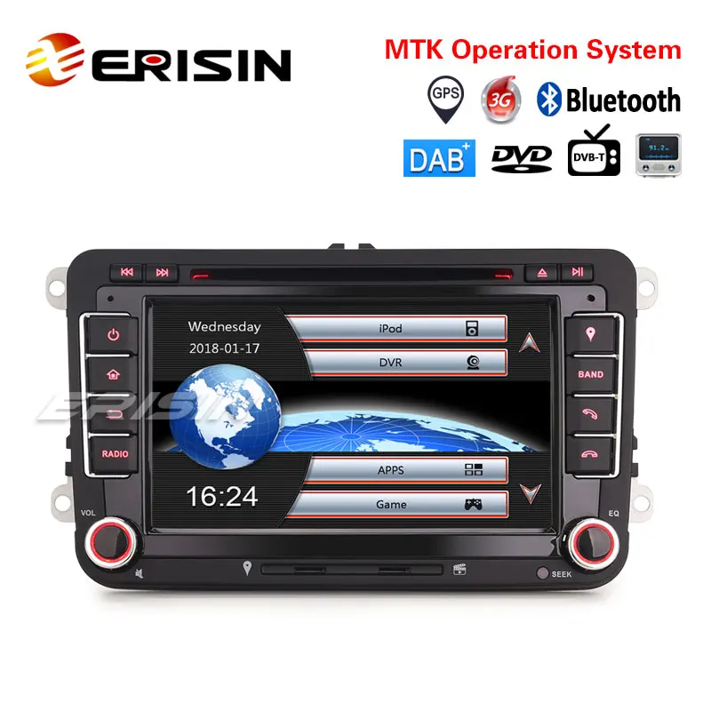 Erisin ES7148V " автомобильный стерео dvd-плеер gps 3g DAB+ система для VW Jetta Golf skoda Seat