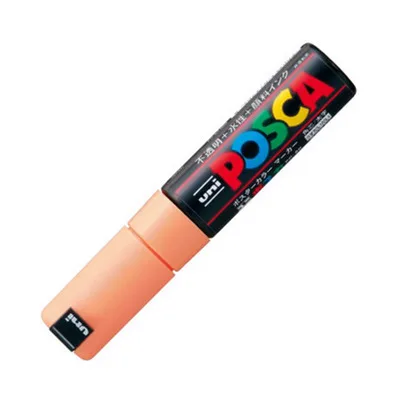 Flesh 1 шт. Uni Posca Краска Маркер-широкий Tip-8mm PC-8K 15 цветов для рисования краски - Цвет: Flesh