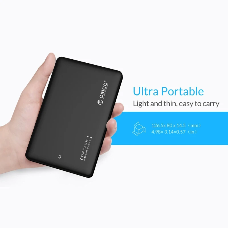 Корпус для жесткого диска ORICO 2599US3 Sata к USB 3 0 HDD Case Tool Free 7 мм/9 5 мм 2 дюйма и SSD до ТБ