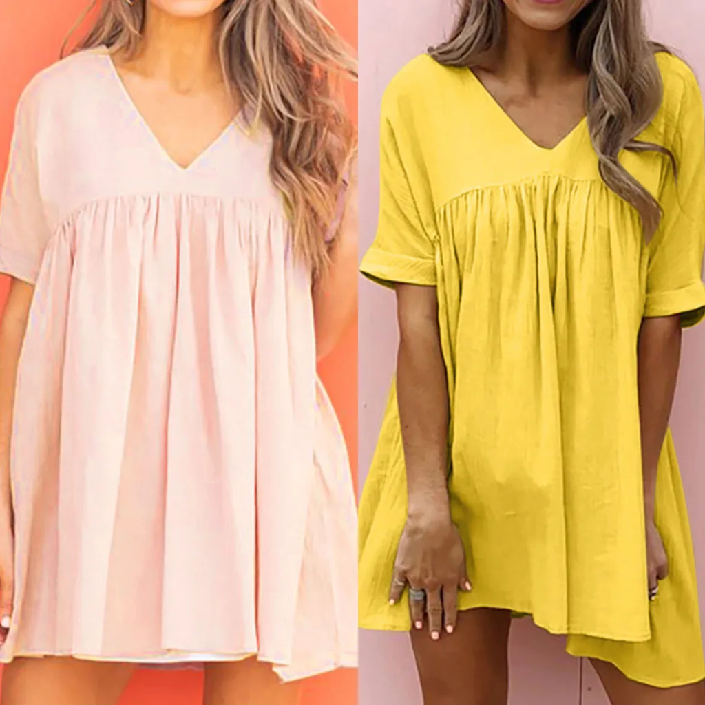 Женское кружевное платье рубашка большого размера с длинным рукавом v образным