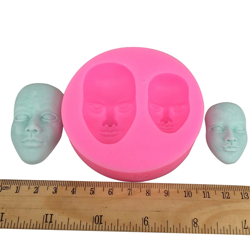 Человеческое лицо силиконовые формы помадка шоколада форма для полимерной глины