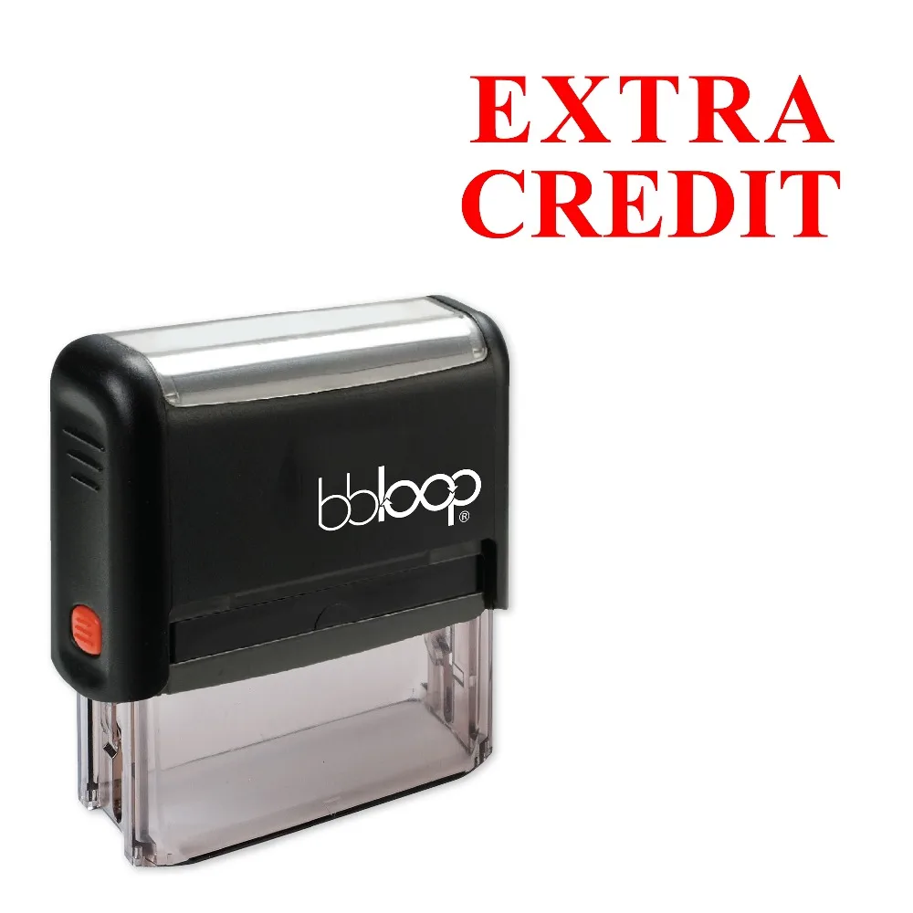 BBloop &quotEXTRA CREDIT&quot самостоятельная печать прямоугольная лазерная гравировка