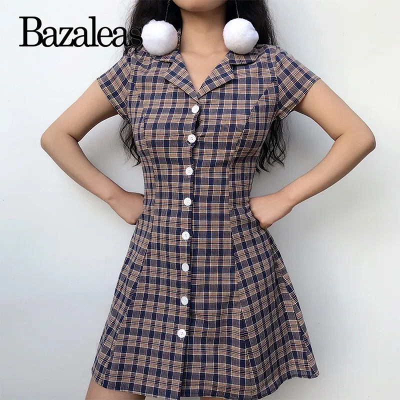 Женское винтажное платье на пуговицах зеленое повседневное мини с принтом