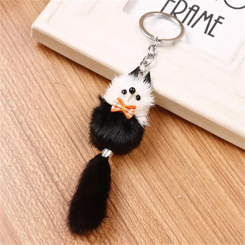 Брелок для ключей Маленький Лисий плюшевый высокого качества брелок влюбленных