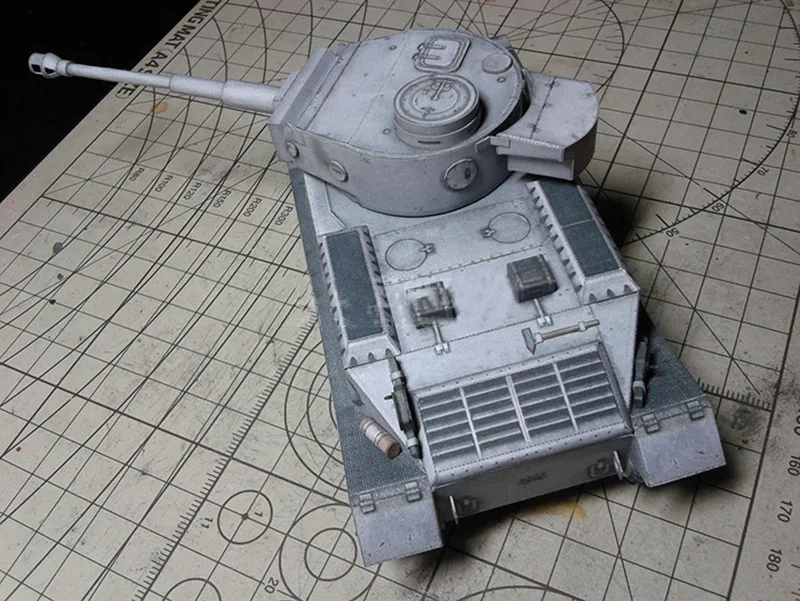 1:35 3D бумажная модель немецкого танка тигра P для Porschey Tiger VK4501 World Tank DIY Военная