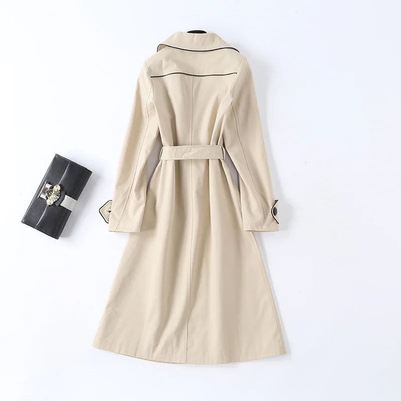 Весна Осень 2020 новое длинное пальто для женщин модное высококачественное