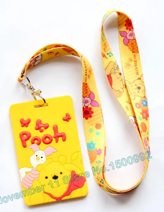 Новинка 1 шт. ремешок с рисунком медведя держатель для удостоверения личности