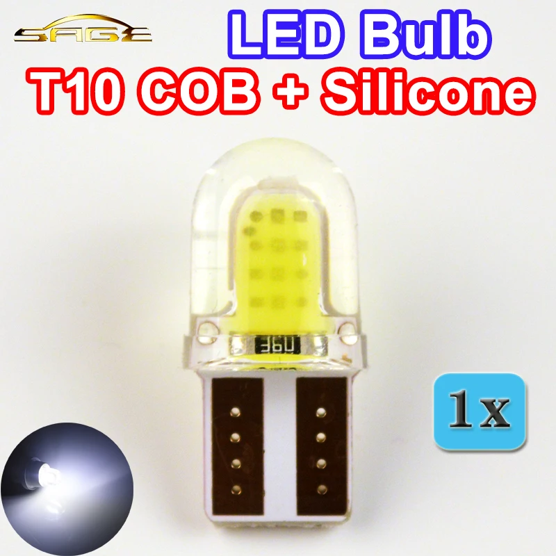 Автомобильная светодиодный ная лампа flytop T10 COB + 20 чипов холодный белый цвет W5W 12 В |