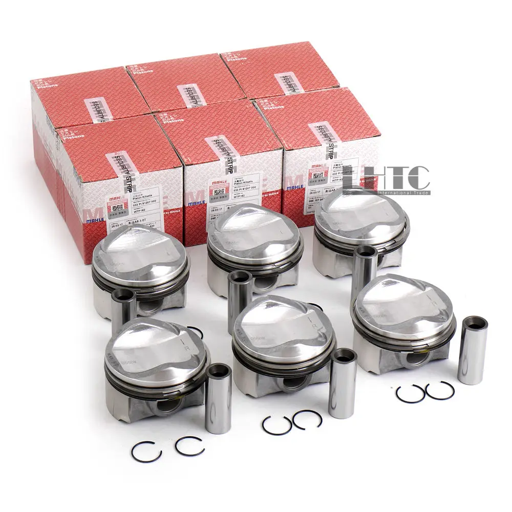 6x MAH LE Φ84.51mm поршни и кольца набор для Mercedes Benz V W Toua reg AUDI S4 A5 S5 A6 A7 A8 Q7 SQ5 3 0 TFSI V6 DOHC