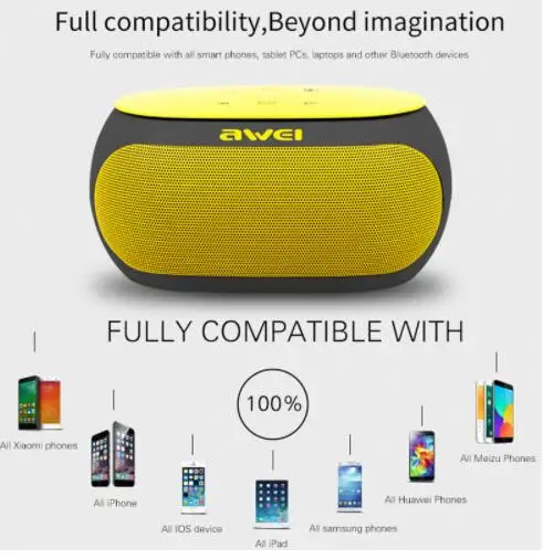 DDO Портативный беспроводной Bluetooth динамик стерео сабвуфер USB s TF fm-радио