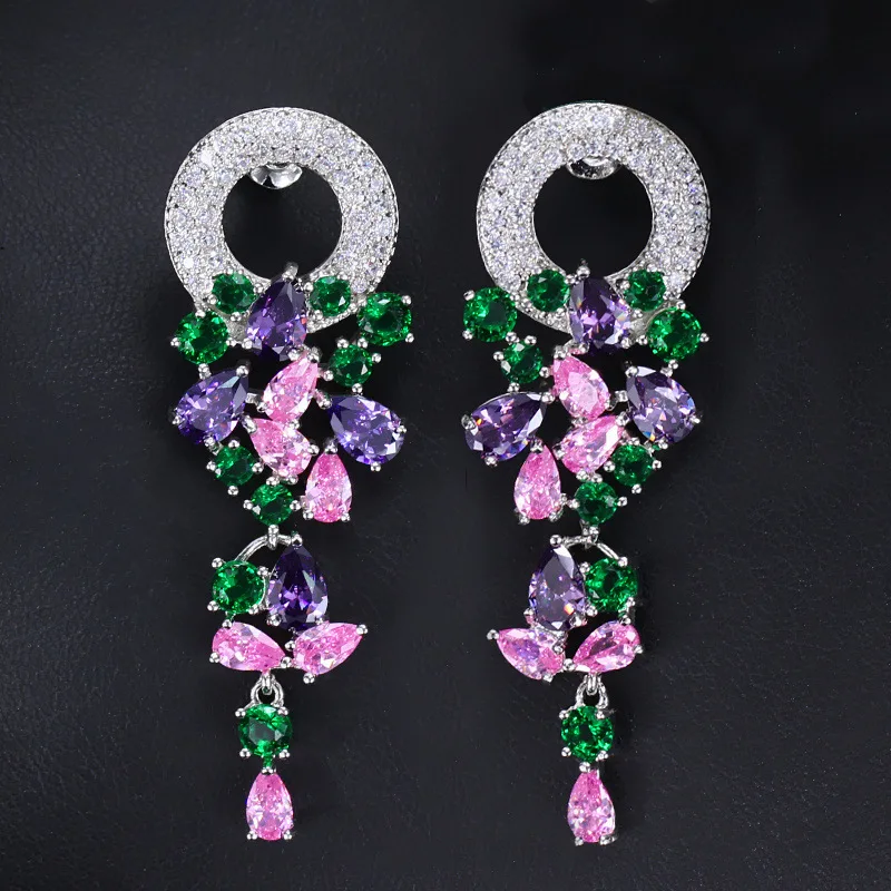 

Bilicolor women fashion statement korean flower stud earrings female