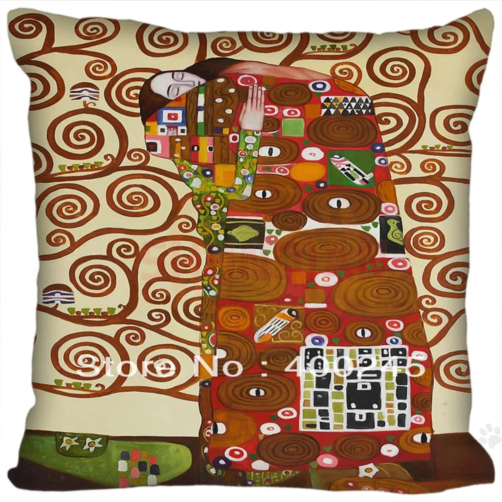 

H+P#96 New Hot Custom Pillowcase Gustav Klimt #5 soft 45x45 cm (Twin sides) Pillow Cover Zippered SQ01003@H096