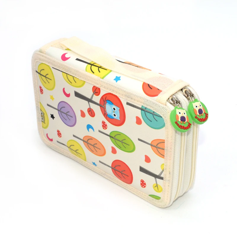 36/52/72 отверстия Карандаш Чехол Pennen Etui Estuche Kawaii Сова Trousse школьников Stylo Pennenzak большая молния Estuche Эсколар Карандаш Чехол