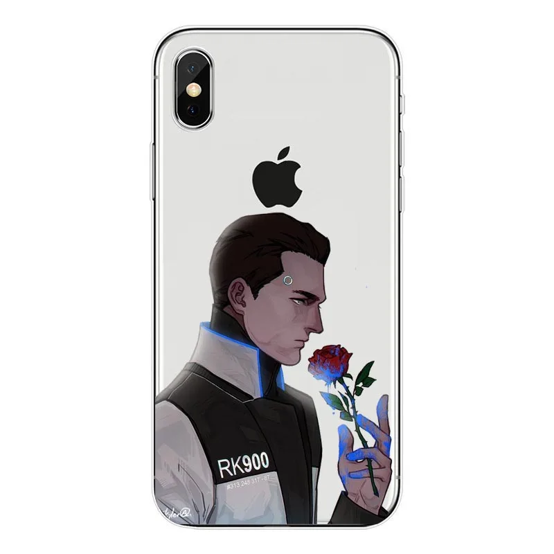 Detroit Been Human Android RK800 Connor Kara Мягкие силиконовые чехлы для телефонов iphone MAX XR 8 8Plus 7 7Plus
