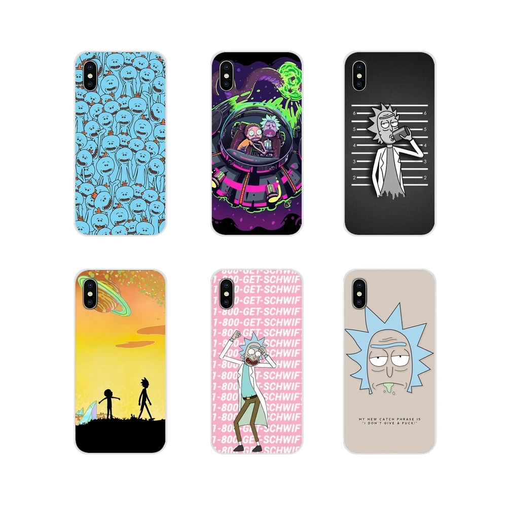 Модные прозрачные мягкие чехлы Rick and Morty для Huawei Nova 2 3 2i 3i Y6 Y7 Y9 Prime Pro GR3 GR5 2017 2018 2019 Y5II