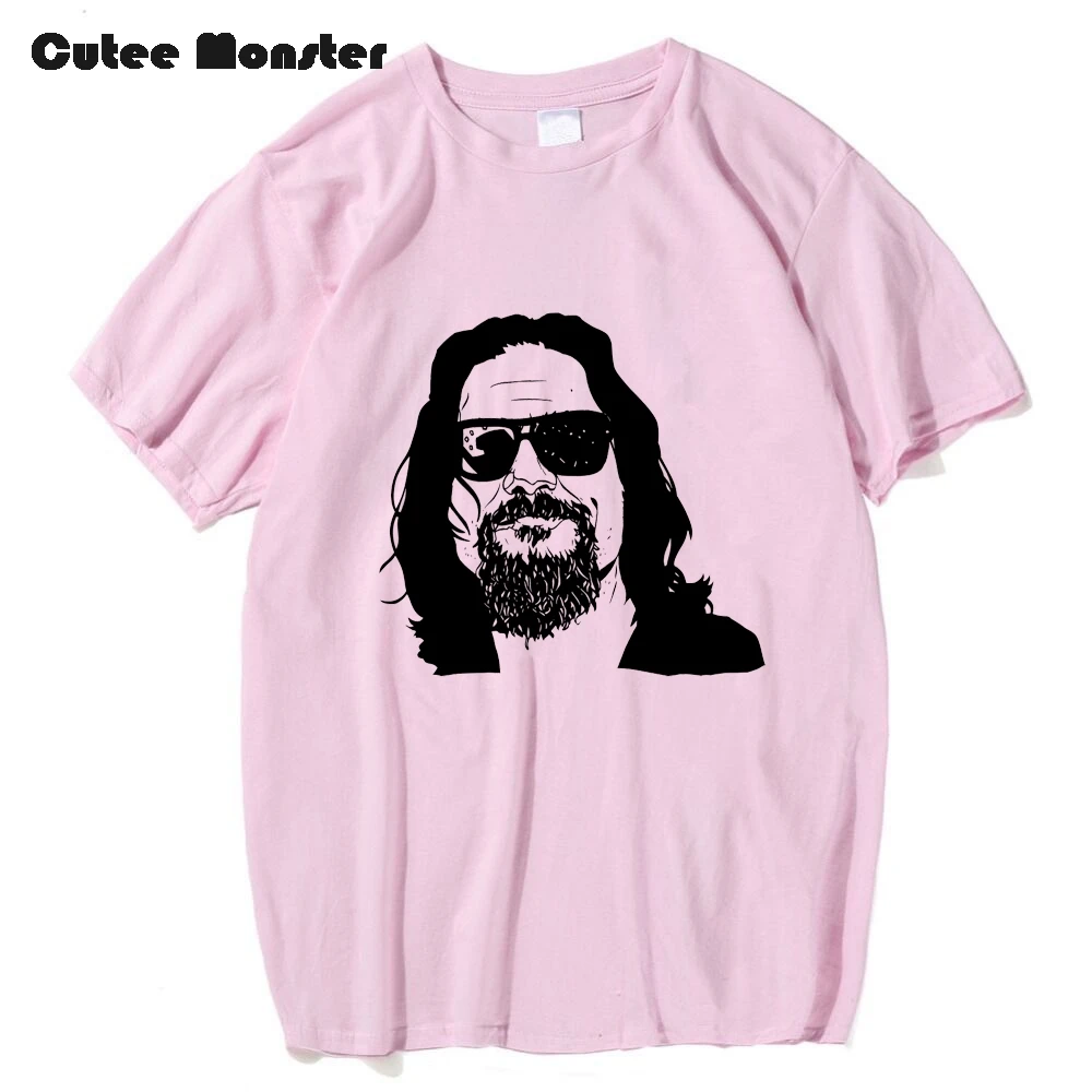 Футболка Big Lebowski Coen Brothers топ с принтом Джефф мосты Мужская футболка из чистого